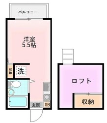 アビタシオン東伏見Bの物件間取画像